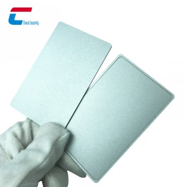 磨砂銀nfc 216金屬名片,磨砂銀大凹槽NFC金屬名片,NTAG 216磨砂銀金屬卡
